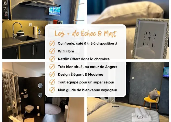 Apartman Echec Et Mat Chic - Gare & Hyper Centre Angers